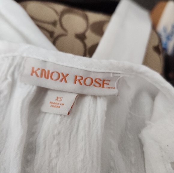 Knox Rose White Flutter Sleeve Size XS - Picture 5 of 5
